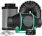 MARS HYDRO 4 Inch Inline Fan Carbon Filter Ducting Kit, Exhaust Fan with Speed Controller Hydroponics Grow Tent Ventilation Kit for Heating Cooling Booster, Grow Tents, Hydroponics