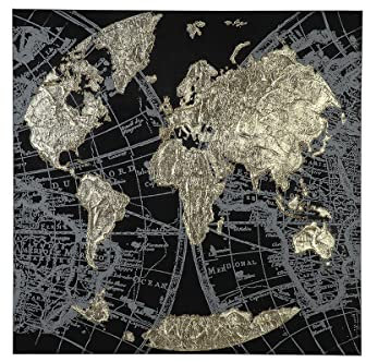 GILDE Gemälde Golden Earth 90x90cm