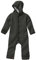 disana WALK-OVERALL, 100% Bio-Merinowolle GOTS, IVN Best | mit Umklappbündchen | Newborn Baby Kleinkind Kind Unisex | Made in Germany | Anthrazit Gr. 98-104
