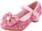 Principessa Scarpe Ragazza Ballerine Glitterate Scarpe con Tacco Bambina Scarpe per Cosplay Cerimonia Festa, Rosa, 32 EU(Etichetta 33)