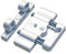 NWH Bifold Door Lock High Security Bolt Doors Windows White Black Brown UPVC Home (White)