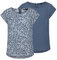 ONLY ONLVIC Lot de 2 t-shirts pour femme - Coupe droite - Col rond - Manches courtes - Motif basique - Couleur unie - Blanc, noir, vert, rose, bleu, 34, 36, 38, 40, 42, 44, Vintage Indigo (15284243