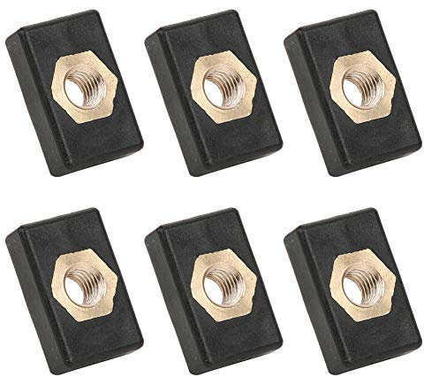 Nimomo Base de Montaje para Kayak, Kit de Tuercas Cuadradas de 6 Piezas Adaptador de riel de Bastidor Accesorios para Botes de Canoa para Kayak para Bote de Remos, Botes de Canoa