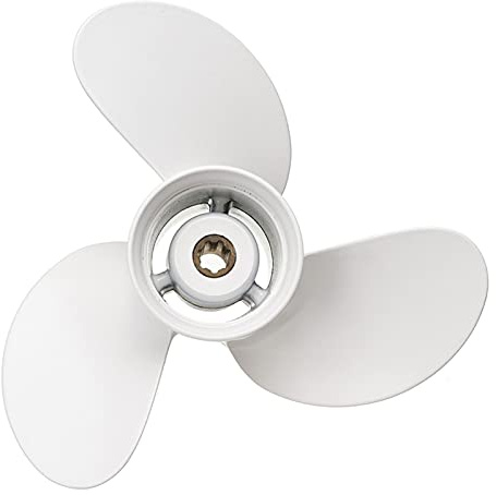 IKOCHI Boot Propeller 6G1-45943-00-EL 8 1/2 x 7 1/2 Fit for Yamaha Außenborder Motor 6-8HP Aluminiumlegierung 3 Klingen R Rotation 7 Spline-Zähne