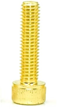 50pcs M3 Screws Hexagon Bolts Head Cap Screws 12.9 Grade Allen Screws Cup Head Hex Socket Gold (10mm)