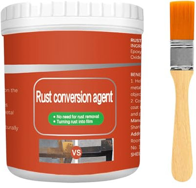 Skeadex Rostentferner Metall Rostentferner auf Wasserbasis Flugrostentferner Auto Grundierung Metall Mit Bürste Wetterfest Langlebig Rostlöser für Metall Auto Rostschutzmittel Für Metall (300g)