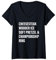 Damen Cheesesteak Wooder Ice Soft Brezel & Championship Ring T-Shirt mit V-Ausschnitt