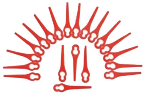 20 Pcs Rasenmäher Klingen Ersatz for Messer for IKRA for Hurricane HATI 18 Li Batterie Rasen Trimmer Gras Trimmer zubehör