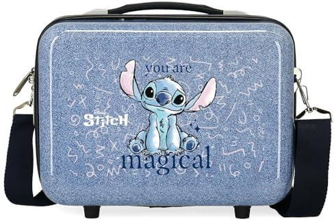 Disney Joumma Bags Stitch Vous êtes des valises Cabine Magiques, Ensemble de valises, Fabriqué en ABS, Un matériau résistant et léger, Fermeture latérale à Combinaison