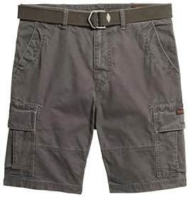 Superdry Herren Schwere Cargo-Shorts Verwaschenes Grau 32