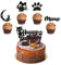 25 Stück Kätzchen Cupcake Topper, Kuchen Dekorationen Zubehör, Glitzer Kätzchen Katze Cupcke Toppers für Katzenliebhaber, Babyparty, Kinder Geburtstag, Hochzeit, Party, Erstkommunion Deko