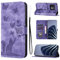LSPCASA Housse Protection pour OnePlus 10 Pro 5G 6.7 Pouces Matériau en Cuir PU Coque OnePlus 10 Pro avec Fentes pour Cartes OnePlus 10 Pro Coque Violet