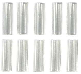 10 piezas transparentes para reparación de cordones de zapatos, Clear, Small