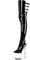 RJXGECUF High Heels Schwarz 20 Cm Kniehohe Stiefel Pole Dance Schuhe,Transparent-42