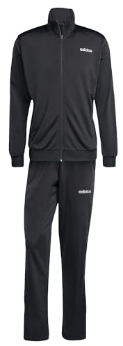 adidas Herren ADIDAS LINEAR TRACKSUIT, Black/Silver Metallic, M