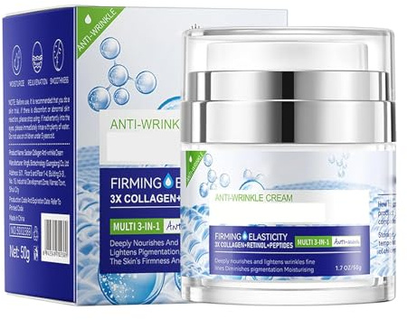 Kollagen Feuchtigkeitscreme Anti-Falten-Gesichtscreme für Damen und Herren, Anti-Aging-Feuchtigkeitscreme, Collagen Creme, Feuchtigkeits Hautstraffungs und Aufhellungscreme