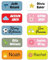 QuoteMyWall 36 x Personalised Stick On Clothing Labels for Kids School Clothes Stationery Water Bottle Lunch Boxes Items - Washing Machine/Tumble Drier & Dishwasher Safe Sticker Tags (Pink)