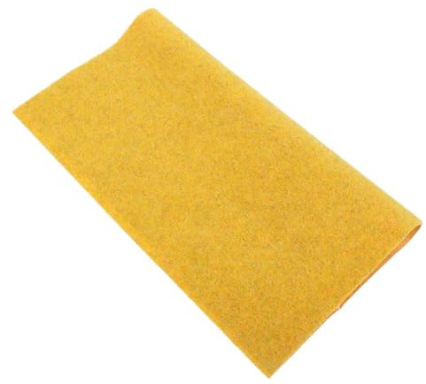 SHINEOFI Kunstrasen Modellgras Faux Grass Decor Grüner Rasen Grasmatte Hundegrasunterlage Rasenmatte Gefälschte Grasquadrate Garten Gras Grasteppich Drinnen Grasfleck Golden Plastik