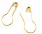 Vintageparts Sicherheitsnadeln Etikettiernadeln in goldfarben 50 Stück, DIY-Schmuck