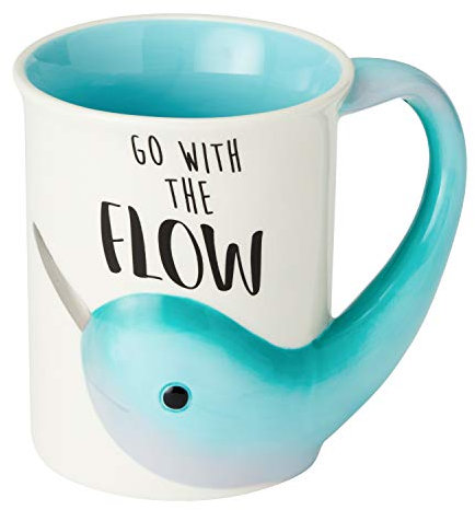 Our Name Is Mud Narwhal Sculpted Mug, 6002680