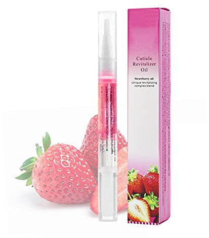 Nail Art Cuticle Revitalize Revitalizer Oil Pen Brush Treatment Care Manicure 10 Flavour (Strawberry)