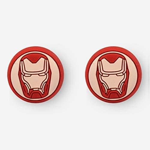 Für PS5, PS4, PS3, Xbox 360, Xbox One Switch Pro, Wii u, PS5 Controller, Silikon, Daumengriffkappe, Joystick, Thumbstick (Iron Man #2)