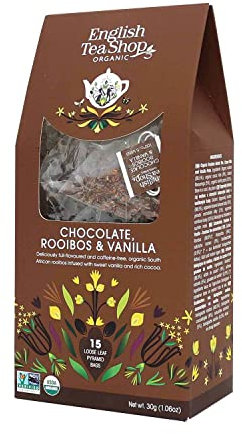 ETS - Schokolade Rooibos & Vanille, BIO, 15 Pyramiden-Beutel in Papierbox