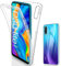 SOGUDE Custodia Silicone Trasparente TPU Case Integrale 360 Gradi Full Body Protection Cover Huawei P30 Lite
