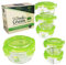 Petits pots en verre pour aliments pour bébés | Pot en verre 240 ml | Lot de 6 | Contenants en verre avec couvercles hermétiques | Résistants au micro-ondes | Borosilicate glass containers