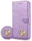 iPhone 12 Pro Max Case, iPhone 12 Pro Max Book Case, Luxury Glitter 3D Heart Diamond Bling Wallet Flip Case Cover for iPhone 12 Pro Max 6.7 inch (PURPLE)
