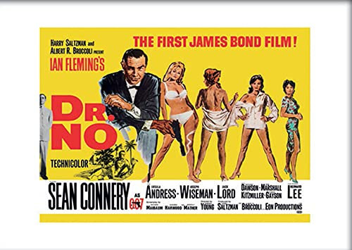 James Bond – Dr. NO Yellow – Art PrINT – 30 x 40 cm – AFFICHE / POSTER gerollt