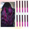 10 Stück Farbige Haarverlängerungen, BARSDAR Highlights Gradient 55cm Glattes langes Haarteile Haarsträhnen Zum Einklipsen Farbiger Clip in Haarverlängerungen Extensions Bunt für Kinder Frauen
