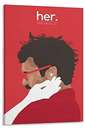 Her Movie Poster Leinwand Wandkunstdrucke Poster Foto Bild Malerei Poster Raumdekoration Heimdekoration 40 x 60 cm