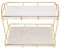 2 Tier Kosmetik Organizer Große Kapazität Bad Arbeits Platte Rack Wasserdichtes Gold Metall Regal Regal für Badezimmer Küche Schlafzimmer