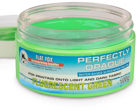 Flat Fox Tinta opaca a base de agua, 100 g (verde fluorescente)