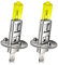 Ruiandsion 2pcs H1 Halogen Scheinwerfer Birne Nebelscheinwerfer 100W 24V Gelb 64150 12258 Glühbirnen