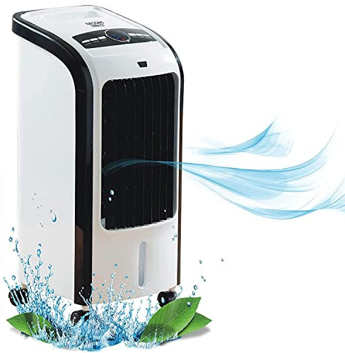 YORKSHIRE HOMEWARE 4 in 1 Portable Air Conditioner | Cooler With Digital panel, Remote Control, 4 Liter Tank, 2 Ice Bottles, 4 Wheels| Ideal for Home, Office, Bedroom, Garage With Fan and Humidifier