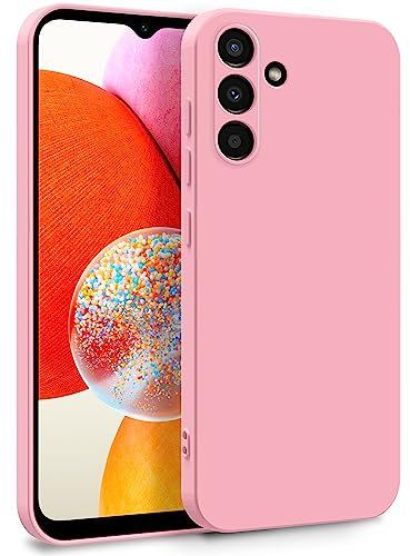 MyGadget Coque pour Samsung Galaxy A14 5G - Case TPU Souple & Soft avec Doublure Microfibre - Cover Protection Extra Fine & Légère Rose Clair