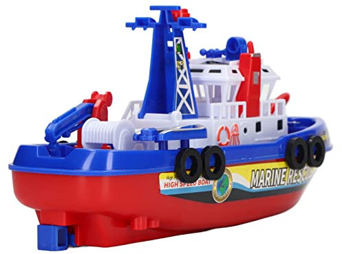 LIYJTK Juguetes De Baño para Bebé En La Bañera, Juguete Iluminado para Piscina, Flotador, Barco De Juguete para Bañera con Rociador De Agua, Juguetes De Baño, Regalo para Niños De 4 A 8 Años