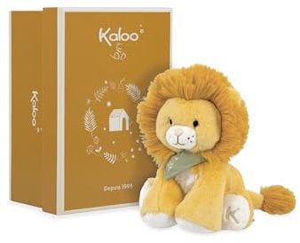Kaloo - Les Amis - Baby Plüschtier Nougat der Löwe - 13 cm - Sehr weiches Material - Geschenkbox - Ab Geburt, K224001, Yellow