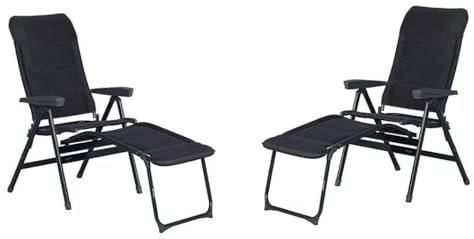Westfield AB 17-06-24-2 X DER BEQUEMSTE - XL 70 cm BREITE KLAPPSTUHL Advancer XL anthrazit Grey - MIT BEINAUFLAGE + GETRÄNKEHALTER -