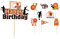 Slam Dunk Basketballspieler-Szene, Kuchendekoration, Basketball-Thema, Geburtstagsparty, Kuchendekoration (gelb)