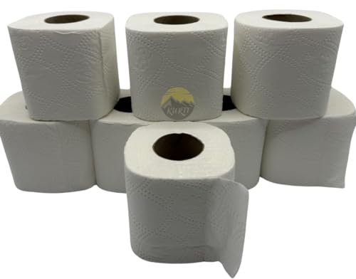 KURTT - Toilettenpapier 256 Rollen! 3 lagig - 150 Blatt pro Rolle - Toilettenpapier Vorteilspack - WC-Rollen - Toilettenpapier - Toilettenpapier