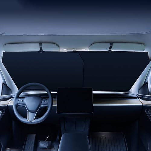 Sonnenschutz Auto Frontscheibe für Audi A1 A2 A3 A4 A4L A5 A6 A6L A7 A8, Versenkbare Auto-Windschutzscheibe-Sonnenschutz Blockiert UV-Strahlen Sonnenblende Auto Innen