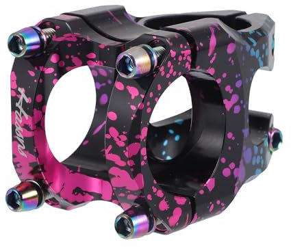 Hihaha Fahrrad Vorbau/Kurzer Lenker Verstellbarer Vorbau/für Fahrrad/ 1 Stück Pink Blau