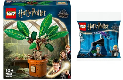Lego Harry Potter Set: 76433 Planta mágica: Mandrágora y 30677 Draco en el Bosque Prohibido