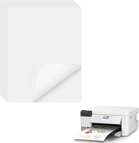 100 Blatt A4-Aufkleber-Papier-Etiketten, glänzendes Aufkleberpapier, Inkjet-Vinyl-Sticker, geeignet für Laser-Tintenstrahldruck von Produktetiketten, Gemälden, Aufklebern, Fotos und allen Arten von