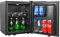 METRO Professional Frigorífico Minibar GMB2038B, 43x41.5x51 cm, 38 L, Iluminación LED interior, 1 Estante Adjustable, Negro