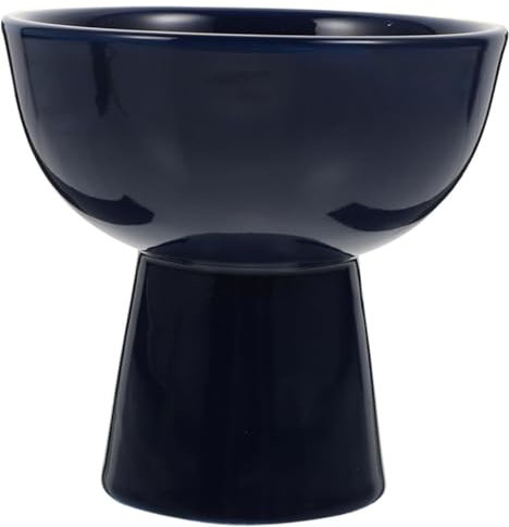 Dessert Cups,1pc Dessert Cup Footed Tulip Cups Trifle Bowl Mousse Cups Porcelain Bowls Serving Cups Vanilla Ice Cream Ice Cream Cup Juice Milk Goblet Pudding Cup Meringue Cups Blue Ceramics