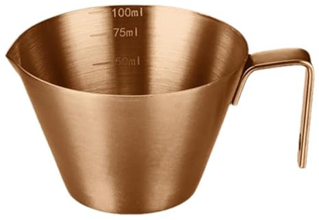 Misurino per caffè espresso, misurino per caffè espresso con manico,Tazza per brocca per schiumare il caffè - Tazza dosatrice per caffè in grani in acciaio inossidabile per preparazione del caffè,